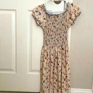 Girls XS floral sunflower dress